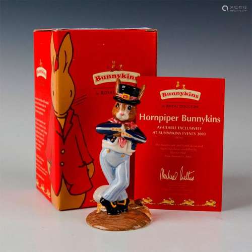 ROYAL DOULTON BUNNYKINS FIGURINE HORNPIPER DB261