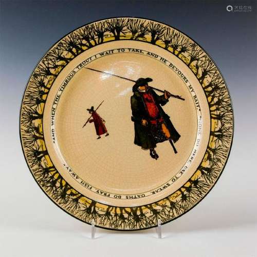 ROYAL DOULTON PLATE, ISAAC WALTON GALLANT FISHERS