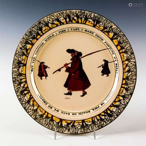 ROYAL DOULTON PLATE, ISAAC WALTON GALLANT FISHERS