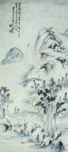 陈师曾 山水 立轴 纸本