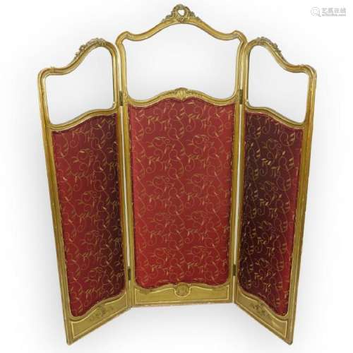 Antique Tri-Panel Screen