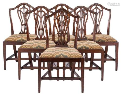 Set of 6 Hepplewhite Period Side Chairs