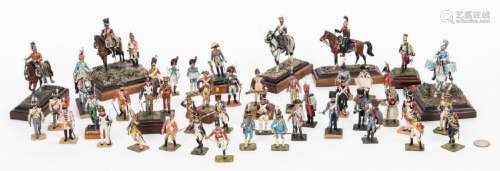 46 Soldier Figurines, English & French