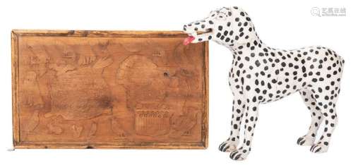 Folk Art: Dalmatian and Carved Plaque