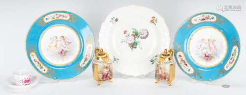 7 European Porcelain Items, incl. Royal Vienna &