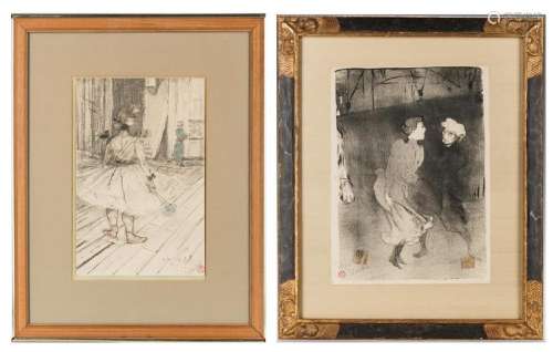 2 Toulouse-Lautrec Lithographs, incl. Folies-Bergere,