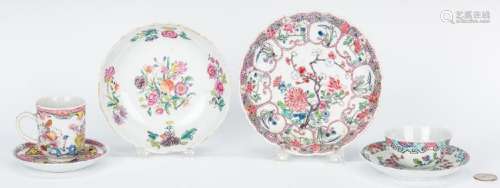 6 Chinese Famille Rose Export Porcelain Items