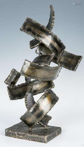 M. Fantoni Bronzed Steel Sculpture