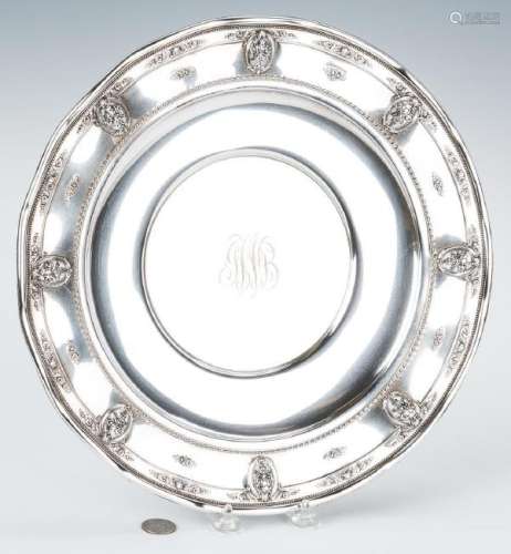Wallace Sterling Tray, Rose Point Pattern