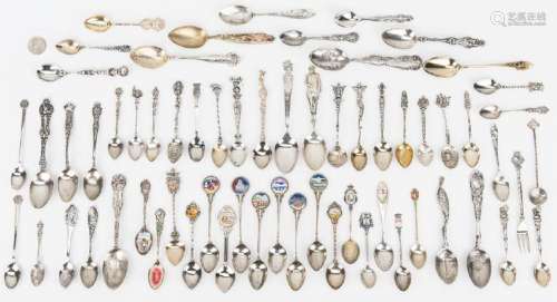 Collection Souvenir Spoons incl. Black Americana