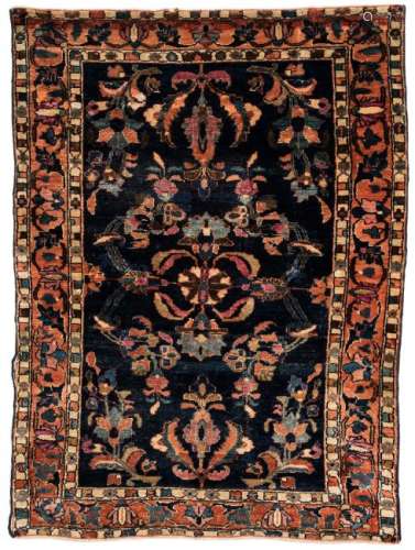 Antique Persian Sarouk Rug, 4'6