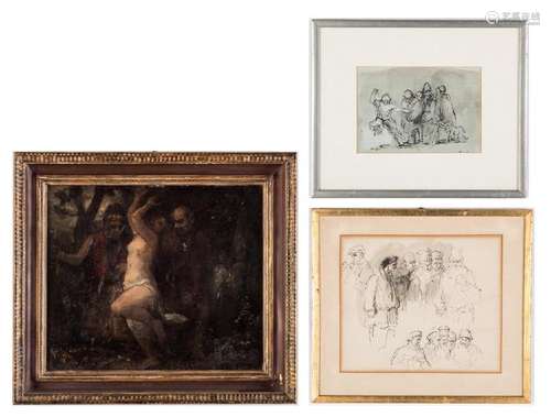 3 Works Attr. to Thomas Clark, incl. Nymph and