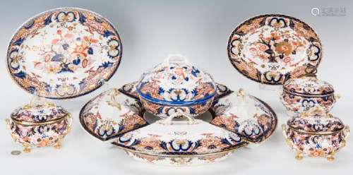 Large Group Royal Crown Derby Imari, most 19th Century