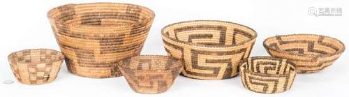 6 Native American Southwest Baskets