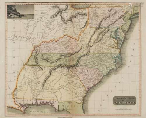 Thomson/Hewitt Map, 1817 Southern Provinces of US