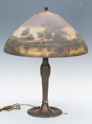 Handel Table Lamp, Jefferson Chipped Ice Shade