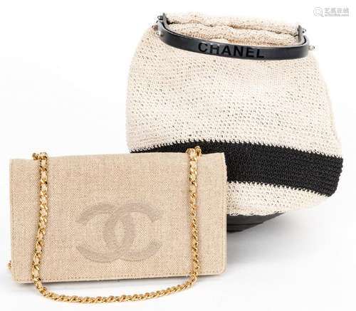 2 Chanel Items incl. Wallet/Crossbody & Crochet Bag