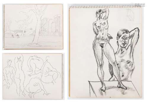 2 Joseph Delaney Sketchbooks, Exhibited
