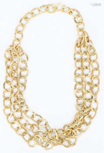 18k Gold Chain Necklace Set, 240 grams