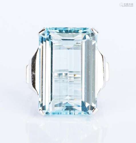 30 ct Aquamarine 14k Dinner Ring