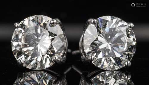 Diamond Stud Earrings, 8.34 ct t.w. GIA