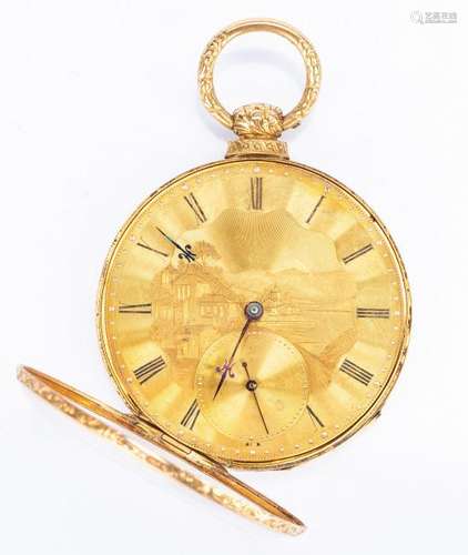 18k Arnold Adams Pocket Watch