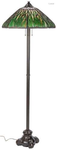 Handel Bronze Floor Lamp & Cattail Shade