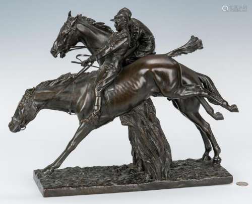 Jean-Leon Gerome Bronze Sculpture, Jockeys on Horseback