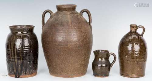 4 NC Stoneware Pottery Items