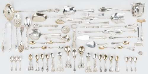 82 pcs. British & American Sterling Flatware