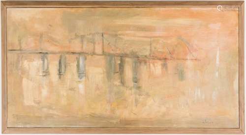 Marjorie Liebman, oil painting, Bridge