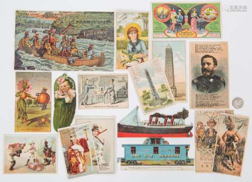Collection of 730 Trade Cards