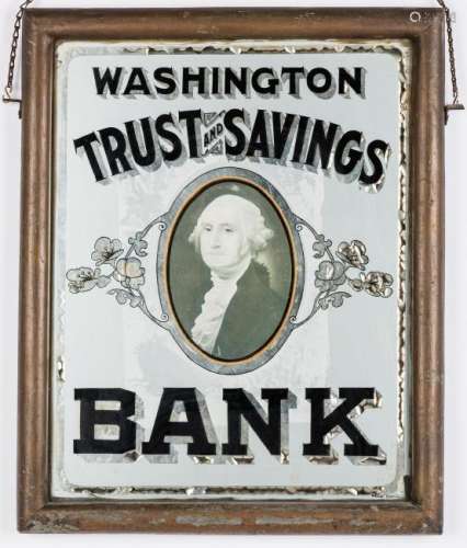 Washington Trust & Savings Advertising Sign