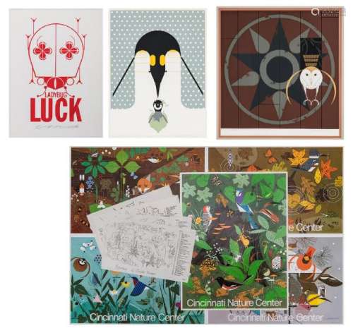 2 Charley Harper Serigraphs, 5 Posters & more