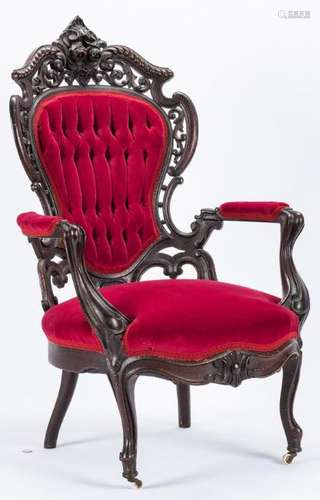 Meeks Rosewood Chair, Stanton Hall Pattern