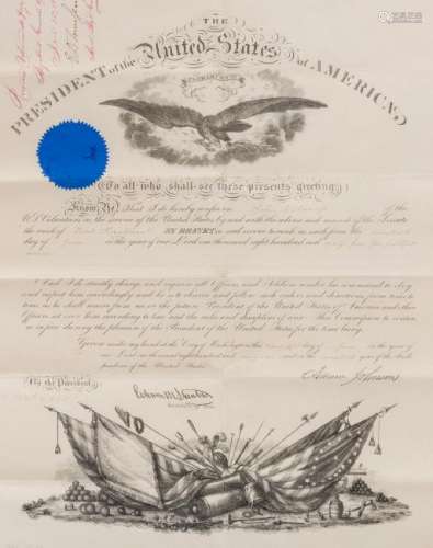 Andrew Johnson War Commission Document