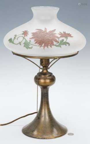Arts & Crafts Table Lamp, Handel Shade, Hubbell Base