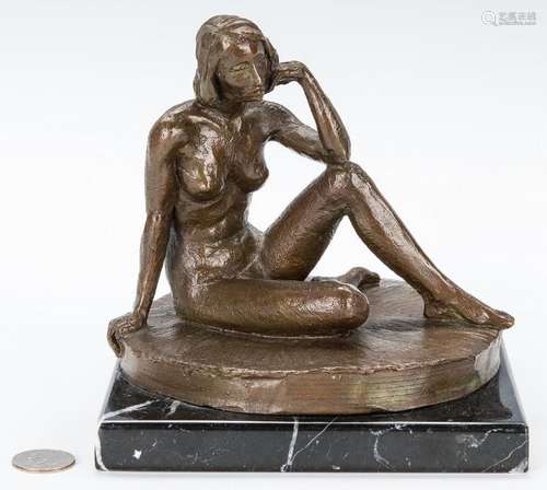 Alan LeQuire Bronze, Seated Nude