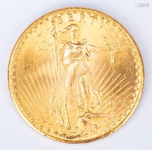 1927 $20 Saint-Gaudens Gold Coin