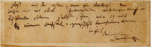贝多芬（Ludwig von Beethoven，1770～1827）致密友商讨出版乐谱的重要亲笔信