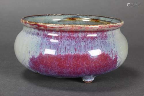 Good Chinese Jun Splash Glaze Censer,