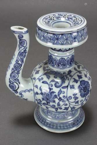 Chinese Blue and White Porcelain Ewer,