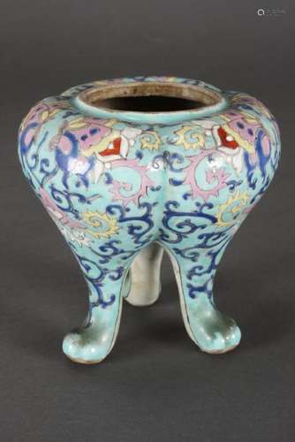 Chinese Porcelain Tri-Footed Censer,