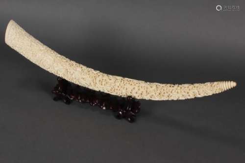 Chinese Carved Tusk,