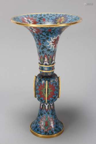 Chinese Qing Dynasty Cloisonné Gu,