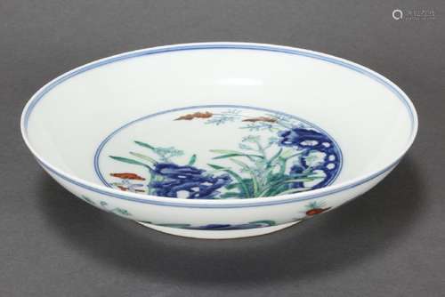 Chinese Doucai Porcelain Dish,