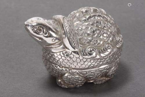 Cambodian Silver Pill Box,