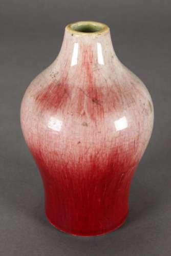 Chinese Qing Dynasty Peach Blossom Porcelain Vase,