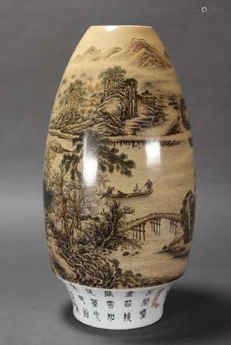 Large Chinese Porcelain Vase,