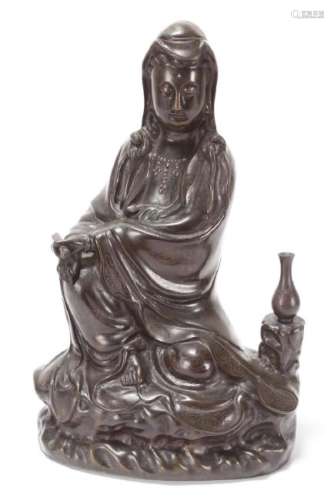 Chinese Bronze Figure of Kwan Yin,